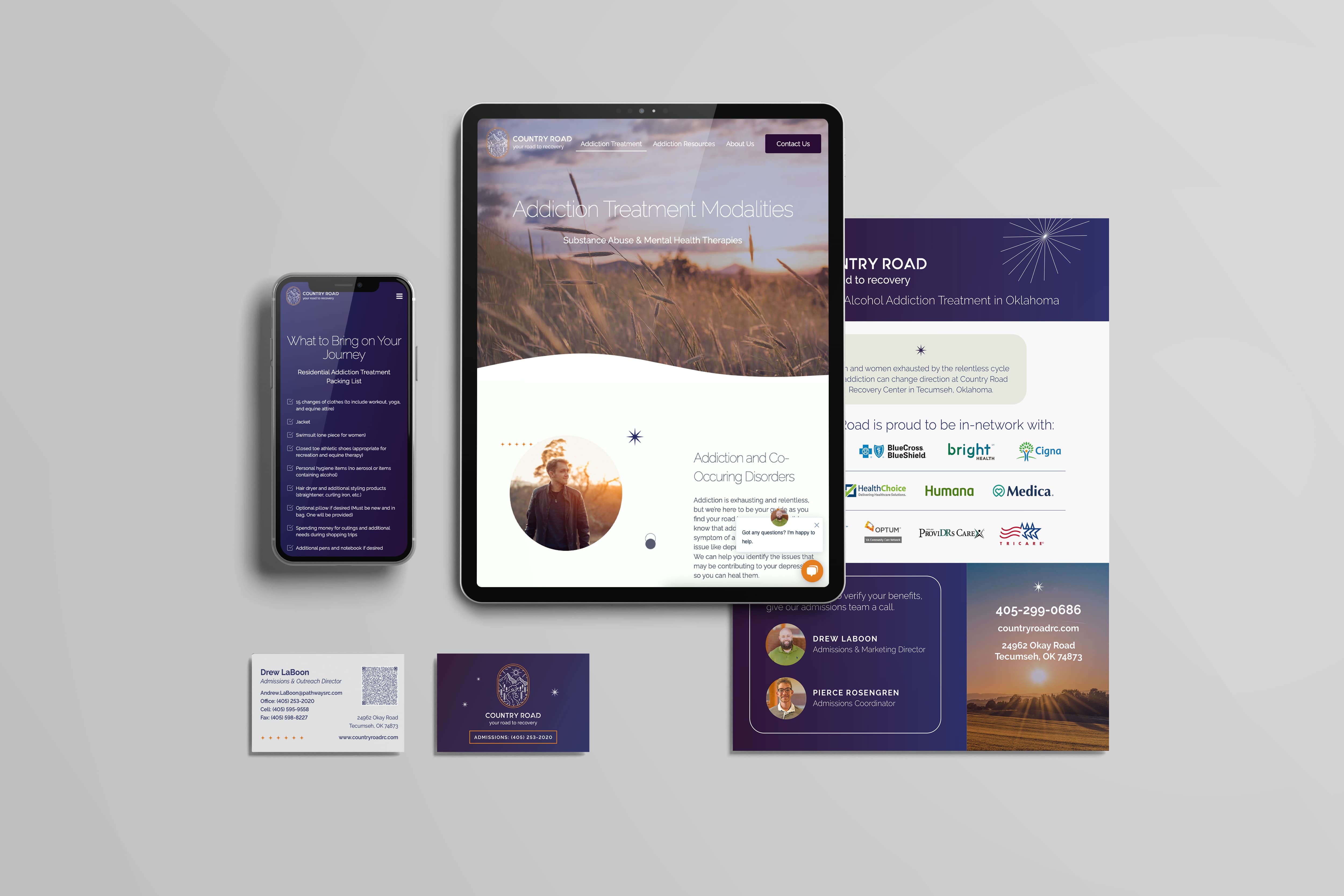 addiction treatment marketing country road