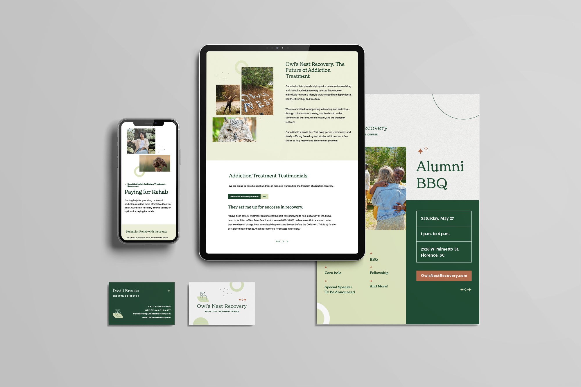 owls nest recovery brand overview
