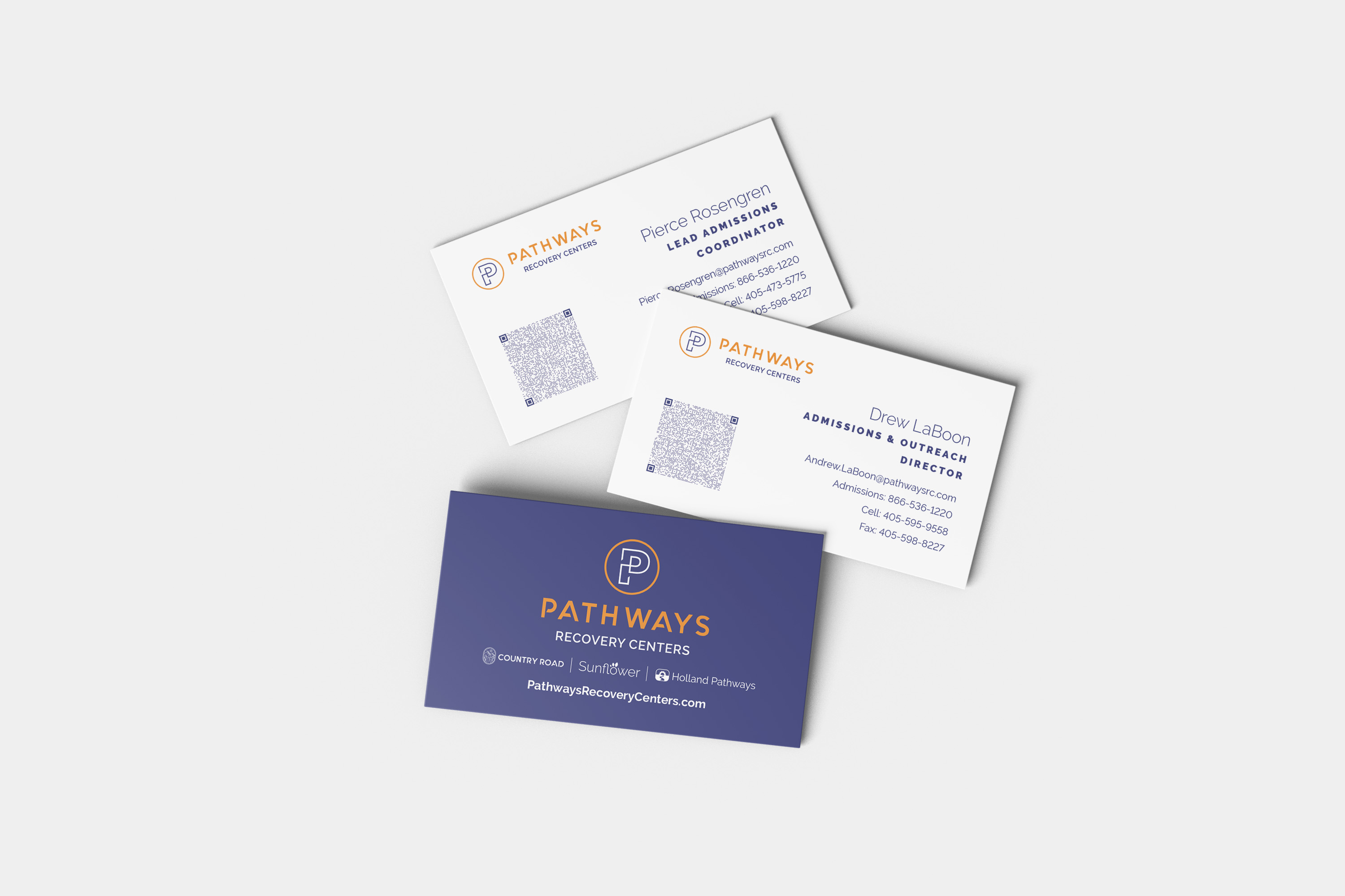 pathways recovery business card design