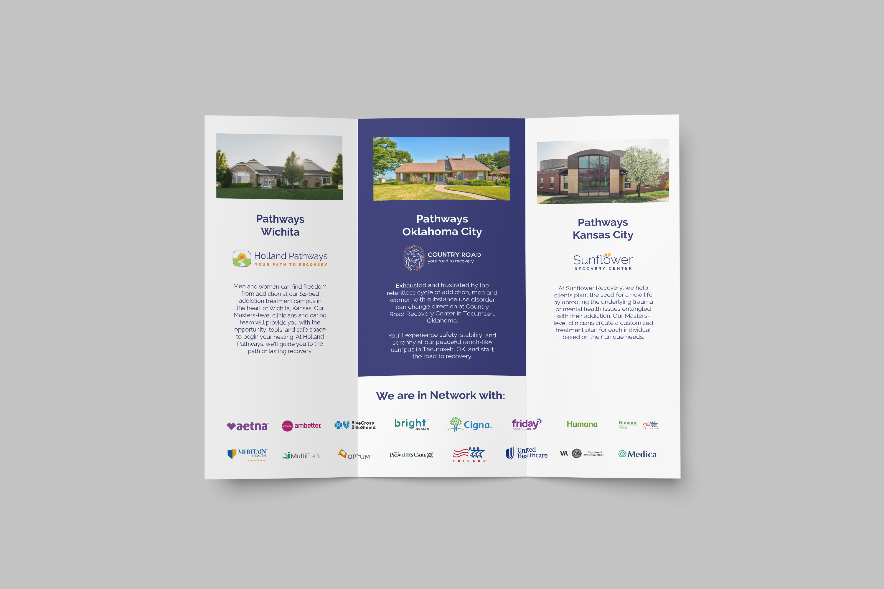 pathways recovery rehab trifold