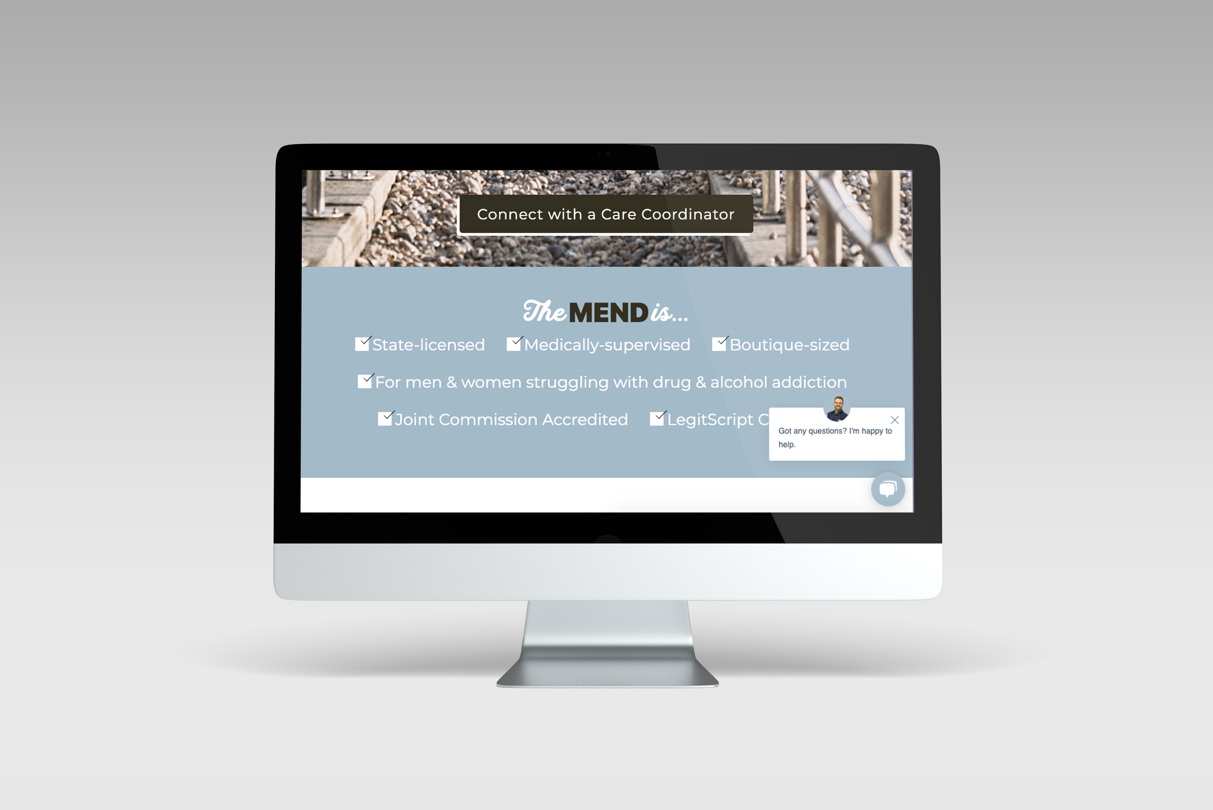 the mend recovery rehab website
